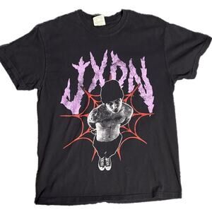 Black and  purple JXDN  tee